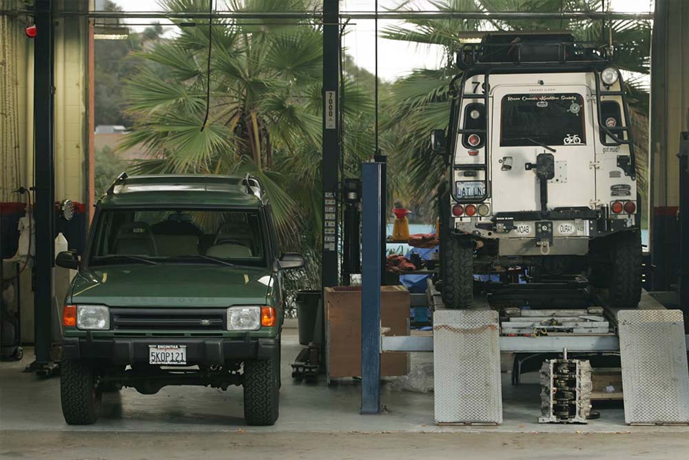 Two Land Rover Discovery Vehicles in Our Garage