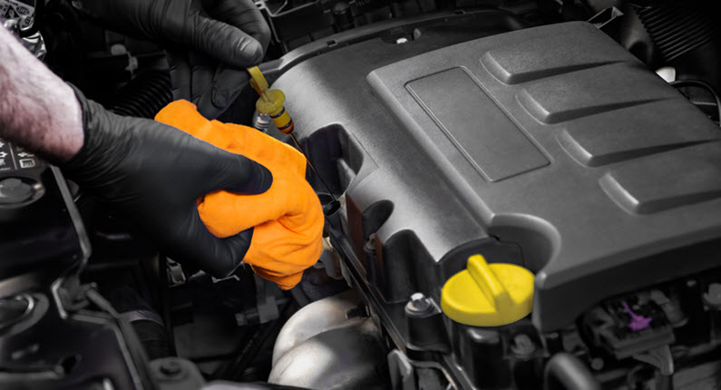 Jaguar Engine Oil Level Check